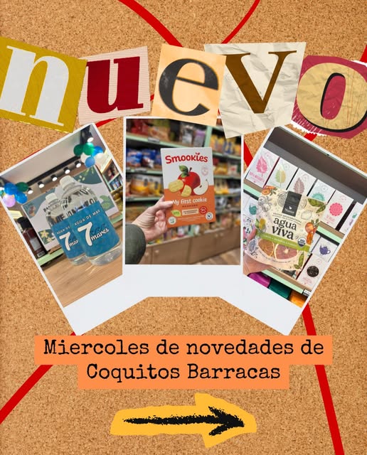Publicación de novedades con agua, galletitas para bebés y té de frutas